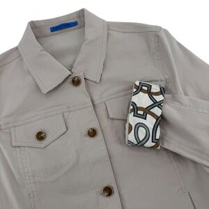 $298 NWT J.MCLAUGHLIN Haven Jacket, Stone Solid, Womens Size Medium New